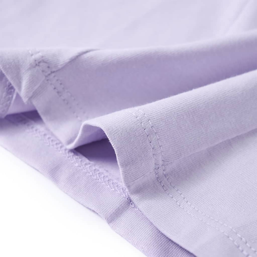 Gyerek póló hosszú ujjú Light Lilac 128