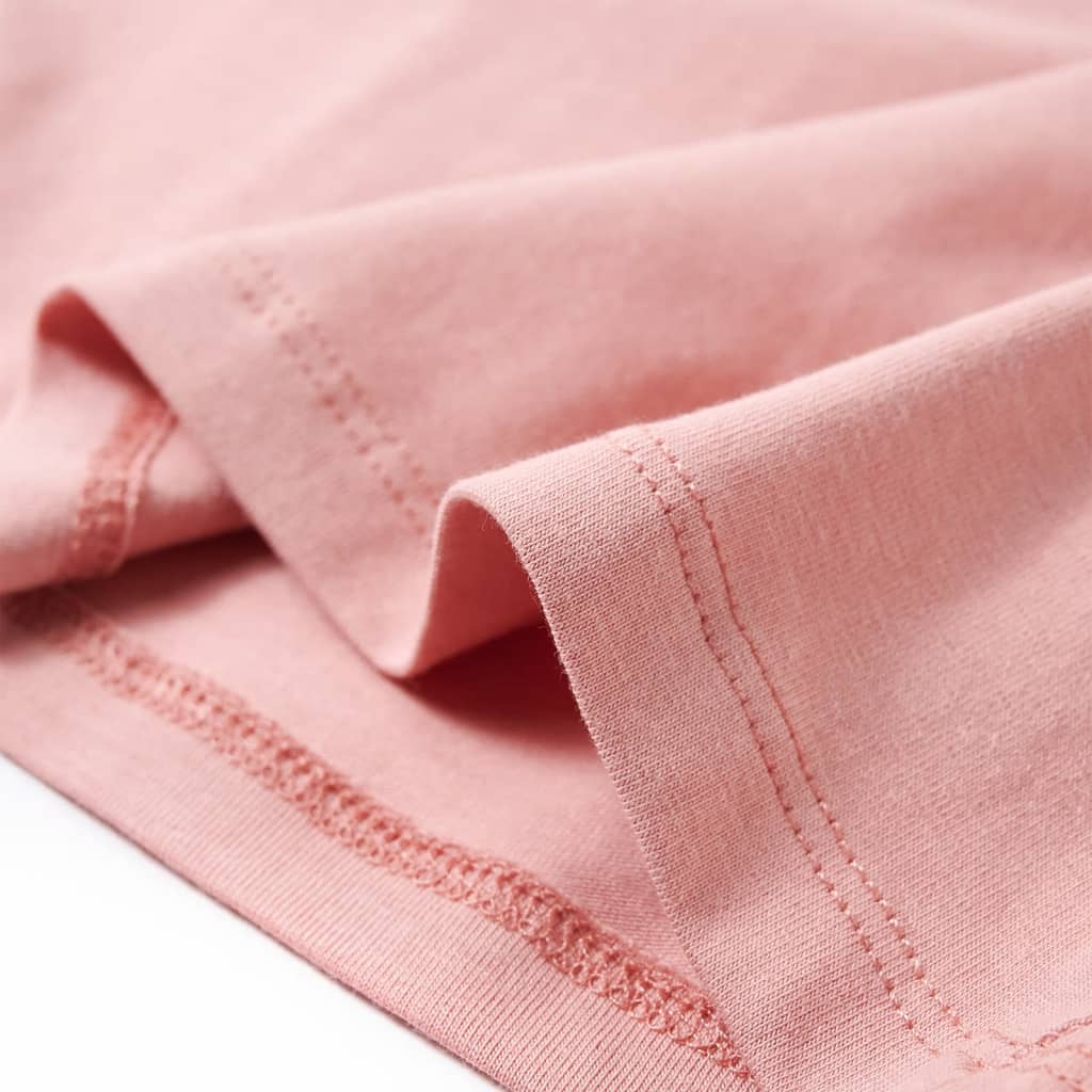 Rózsaszín hosszú ujjú gyerekpóló 128