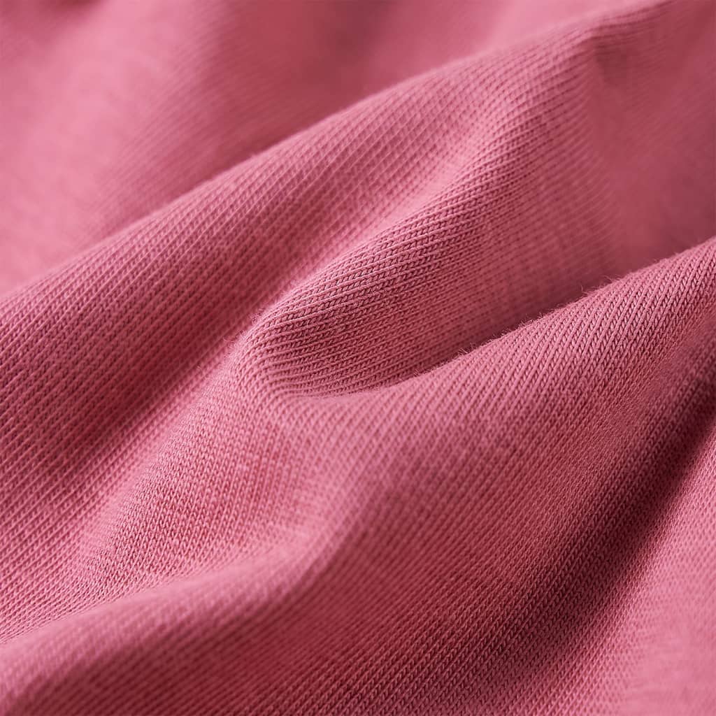 Málna színű hosszú ujjú gyerekpóló 104