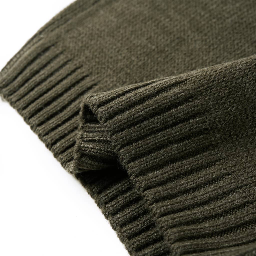Gyerek pulóver kötött khaki 104