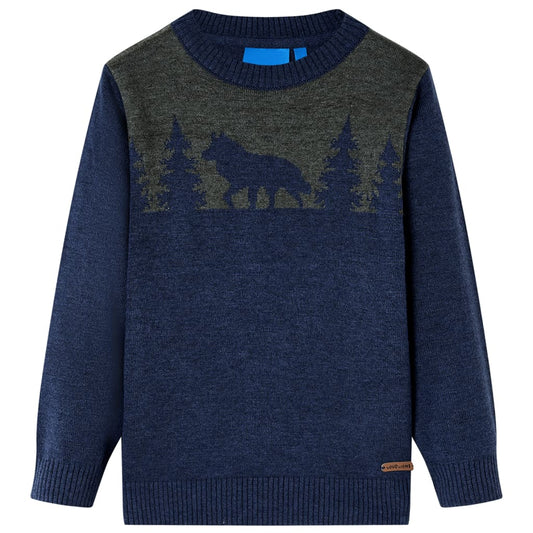 Gyerek pulóver kötött Navy 92