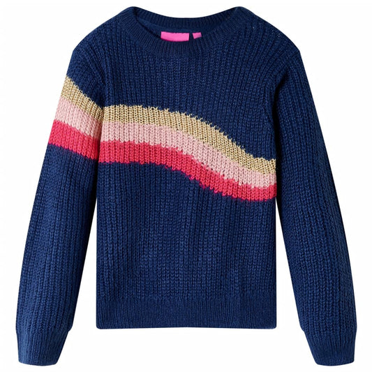 Gyerek pulóver kötött Navy 128