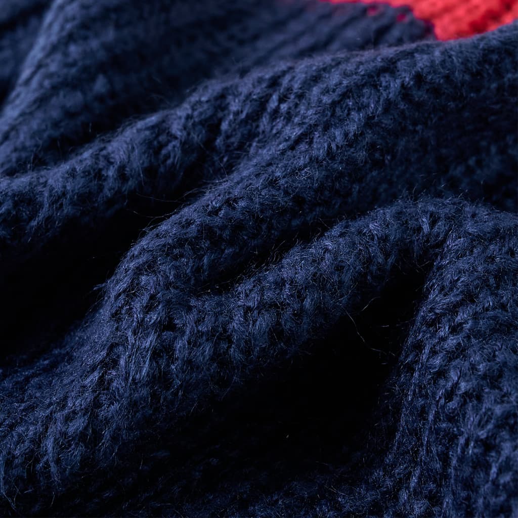 Gyerek pulóver kötött Navy 140