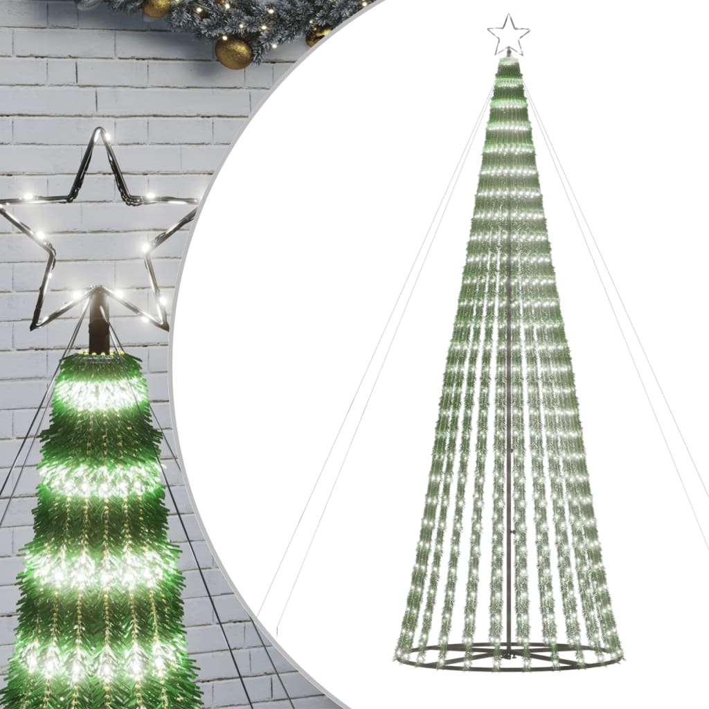 hideg fehér LED karácsonyfa 688 LED 300 cm