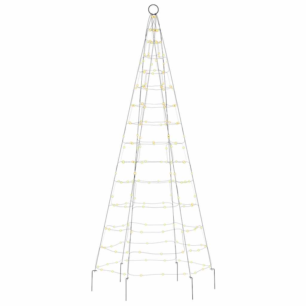 meleg fehér LED karácsonyfa 200 LED 180 cm