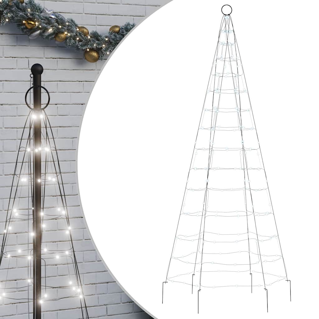 hideg fehér LED karácsonyfa 200 LED 180 cm