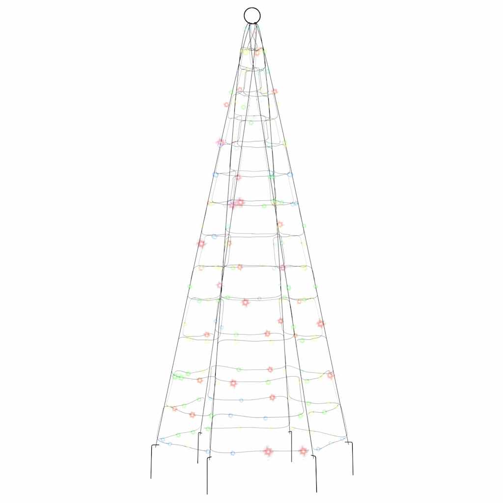 színes LED karácsonyfa 200 LED 180 cm