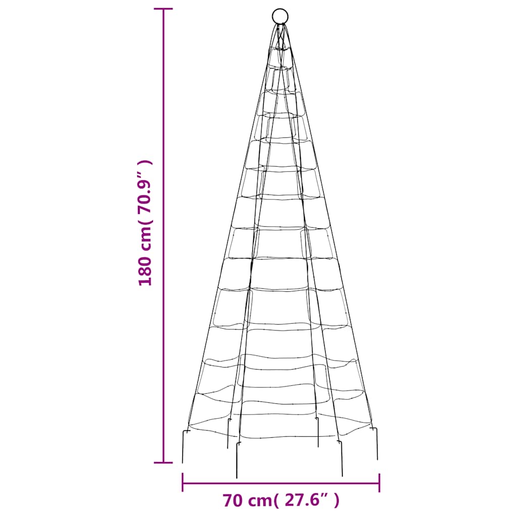 kék LED karácsonyfa 200 LED 180 cm