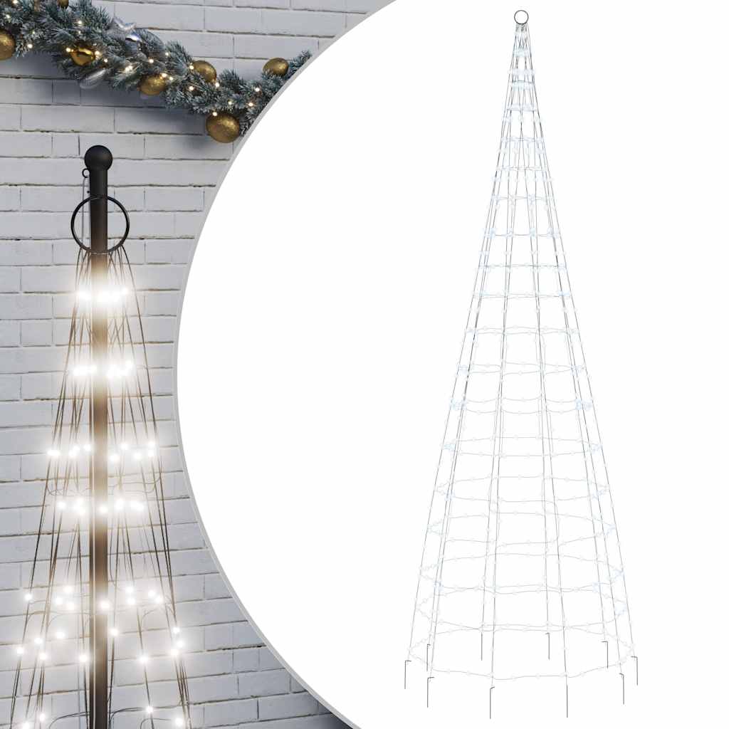 hideg fehér LED karácsonyfa 550 LED 300 cm
