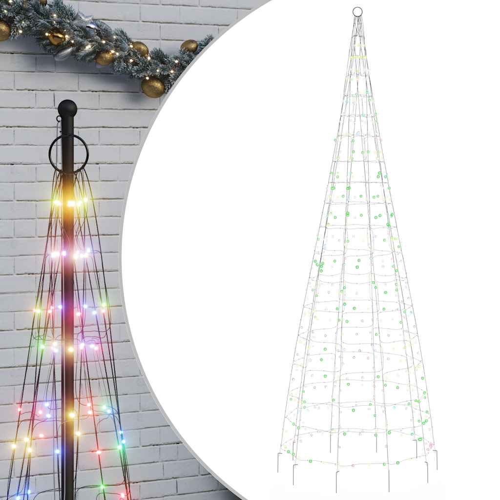 színes LED karácsonyfa 550 LED 300 cm