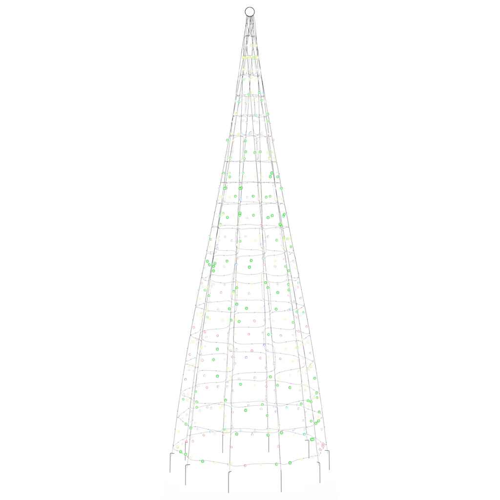 színes LED karácsonyfa 550 LED 300 cm