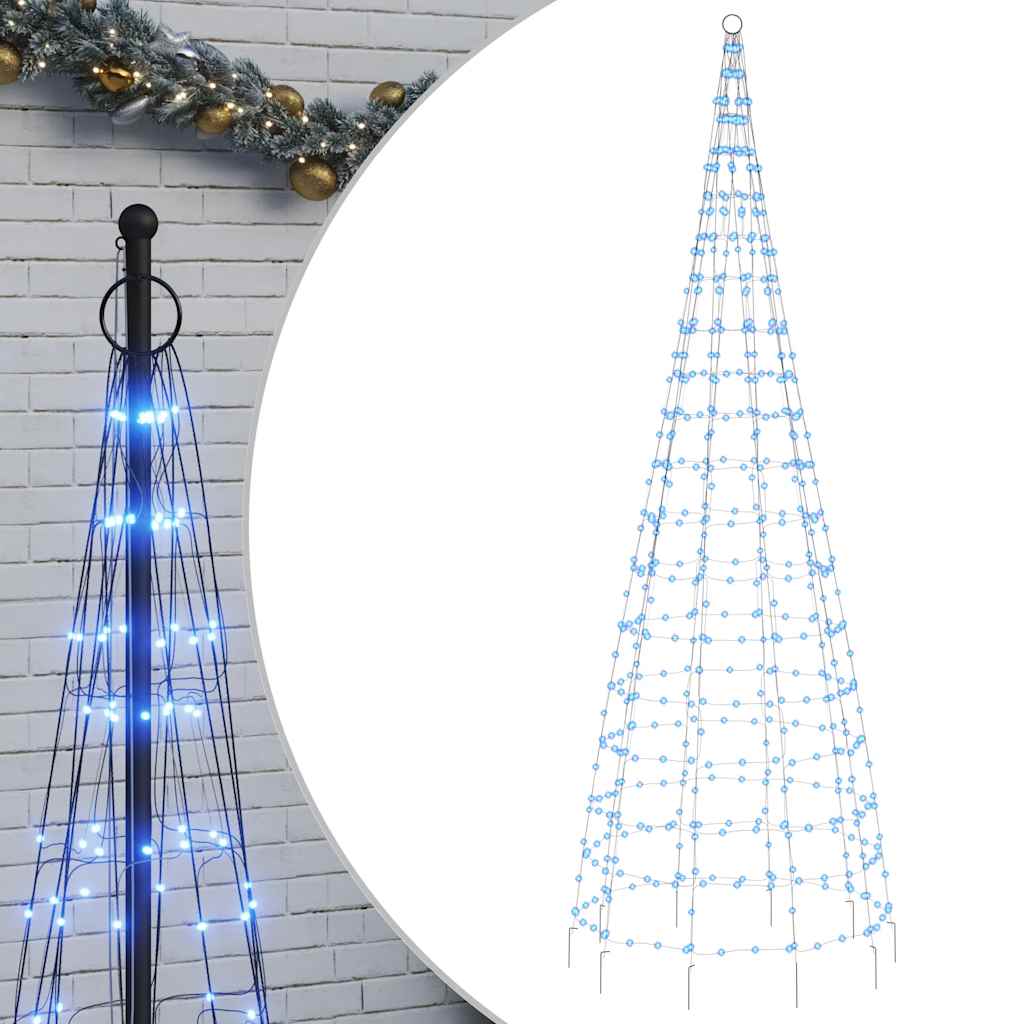 kék LED karácsonyfa 550 LED 300 cm