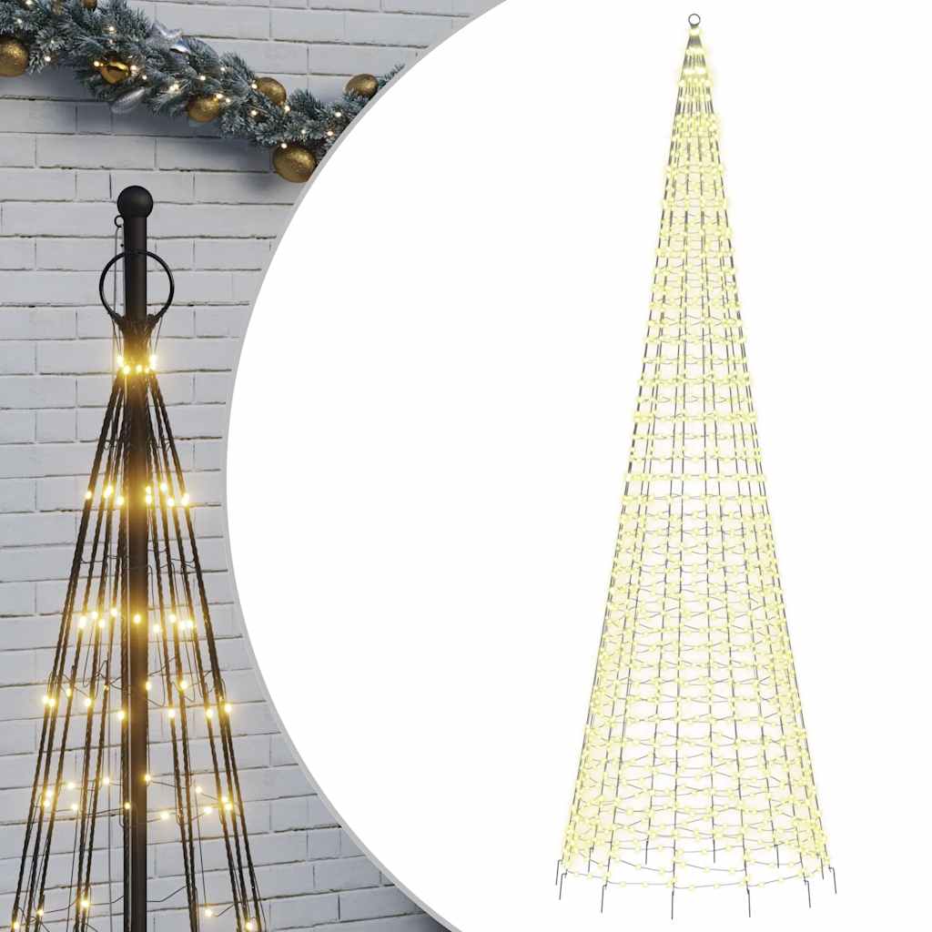 meleg fehér LED karácsonyfa 1534 LED 500 cm