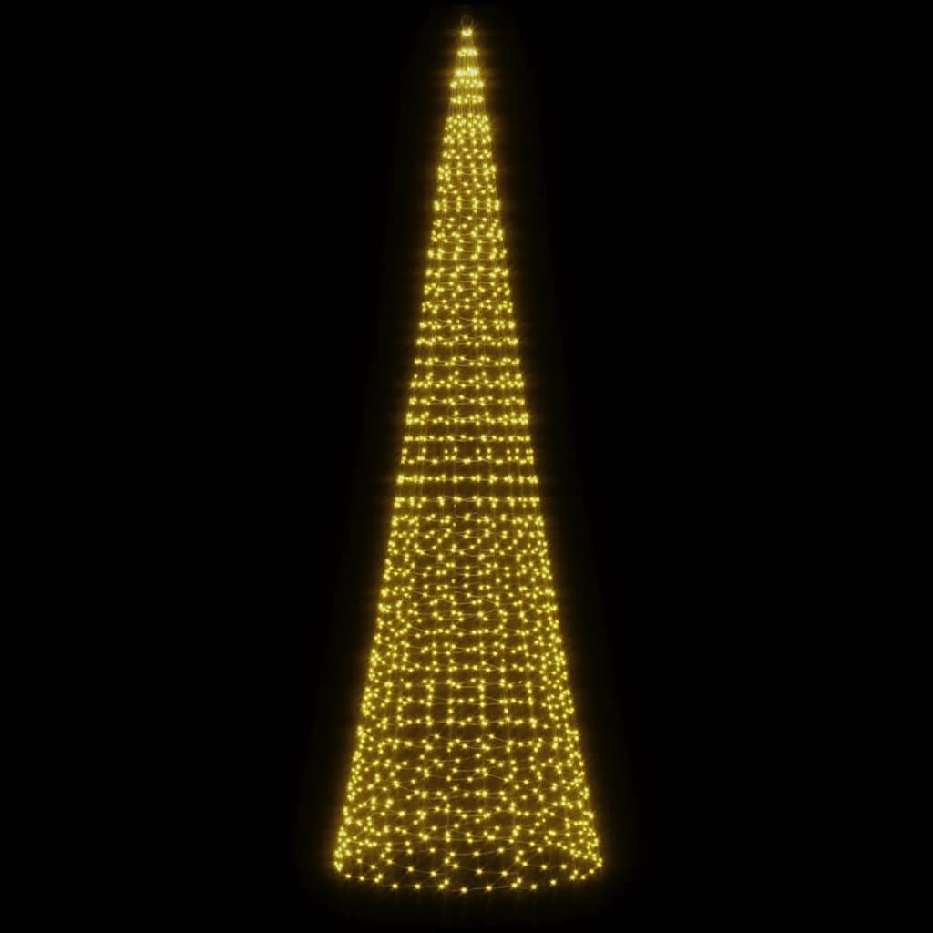 meleg fehér LED karácsonyfa 1534 LED 500 cm