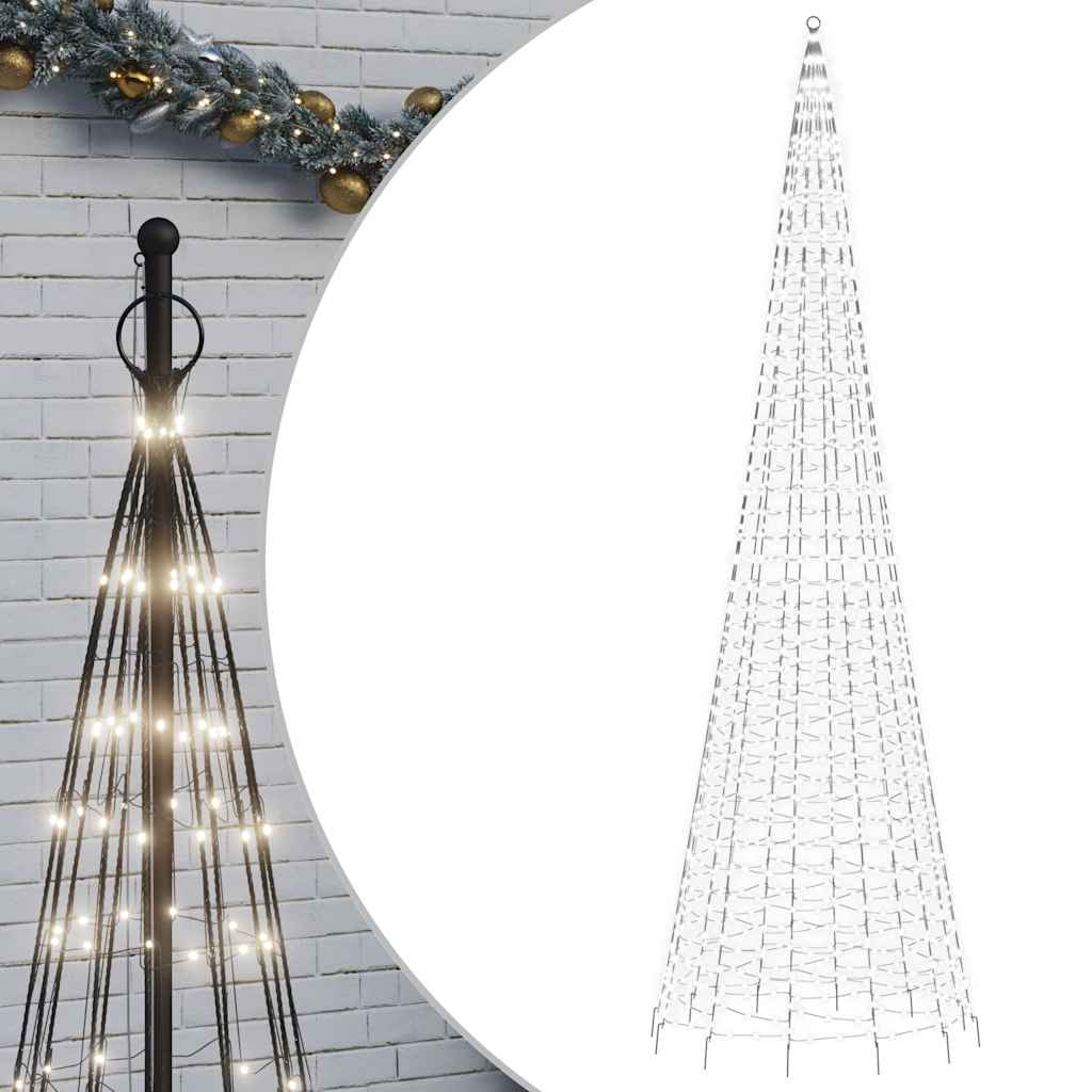 hideg fehér LED karácsonyfa 1534 LED 500 cm