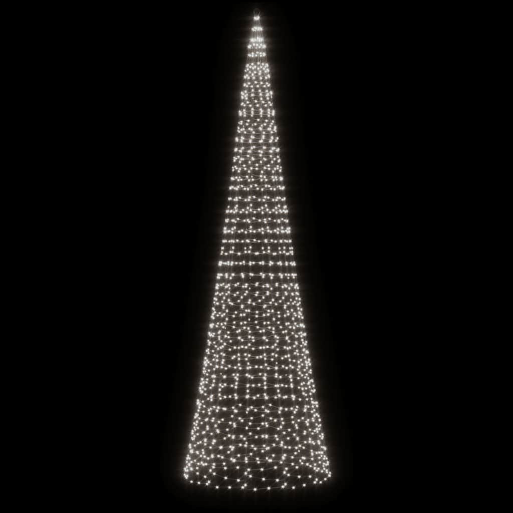 hideg fehér LED karácsonyfa 1534 LED 500 cm