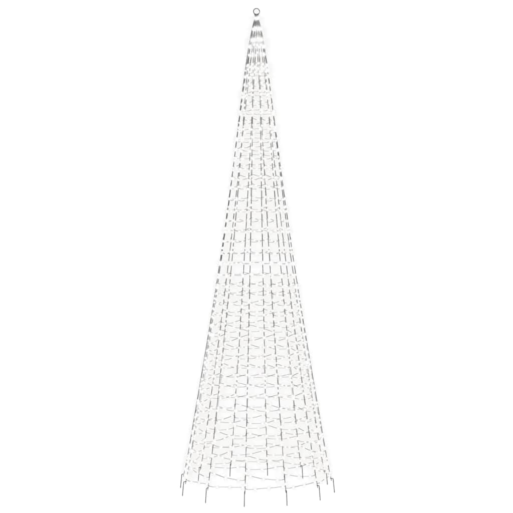 hideg fehér LED karácsonyfa 1534 LED 500 cm