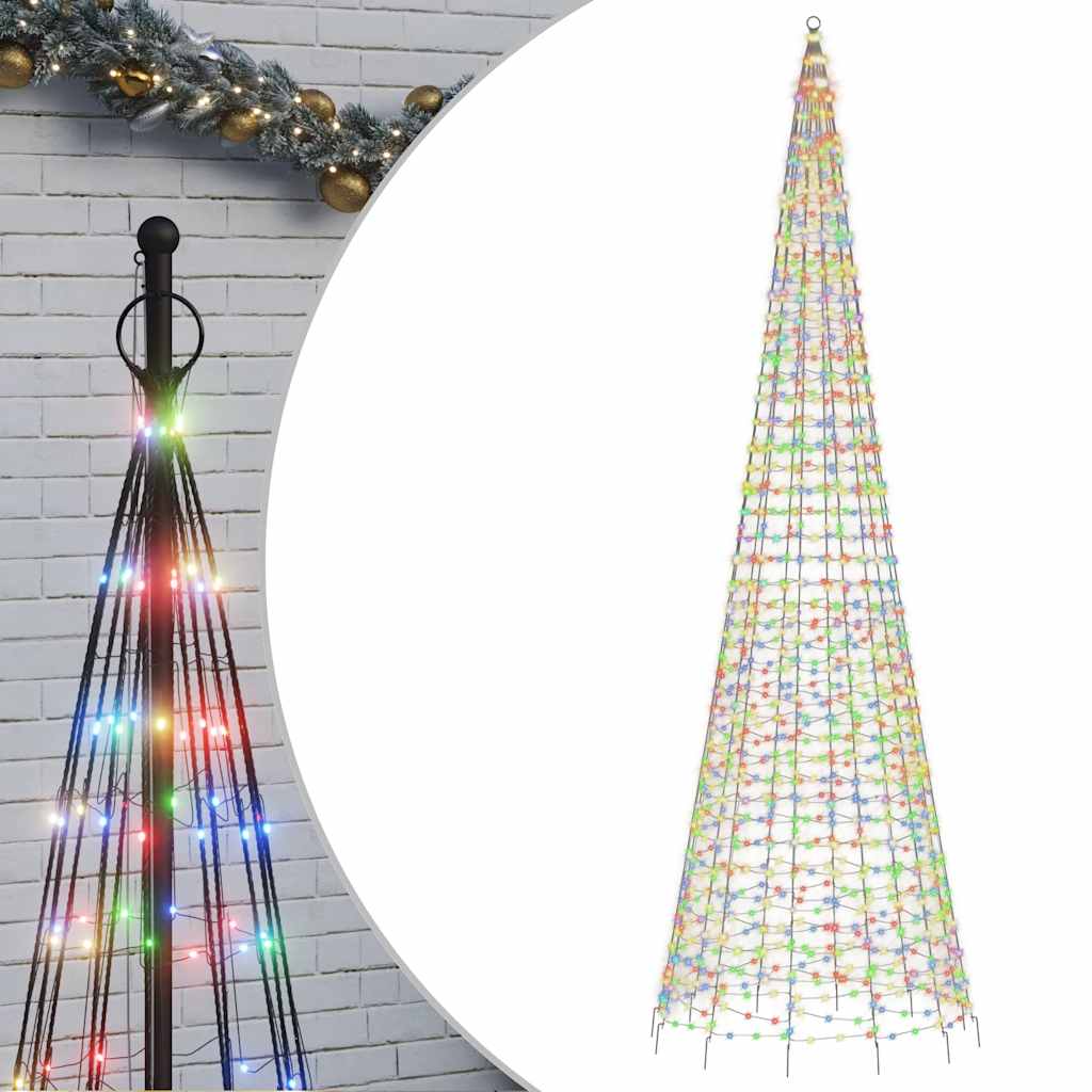 színes LED karácsonyfa 1534 LED 500 cm