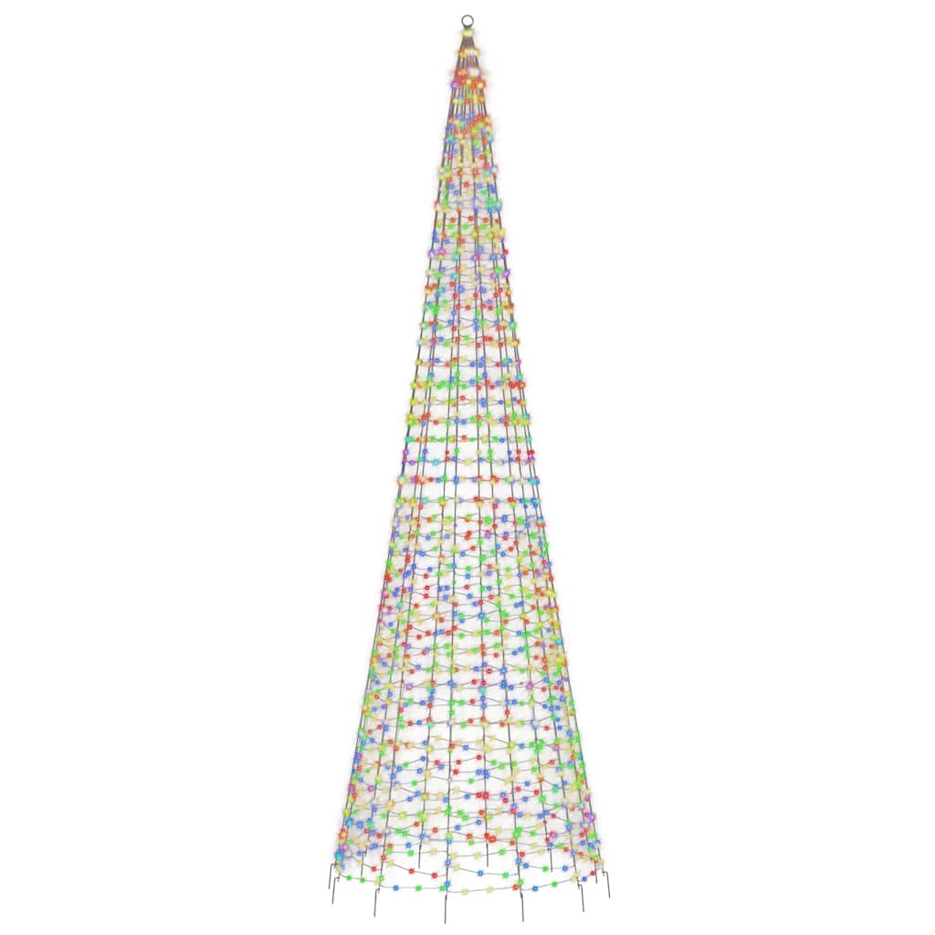 színes LED karácsonyfa 1534 LED 500 cm
