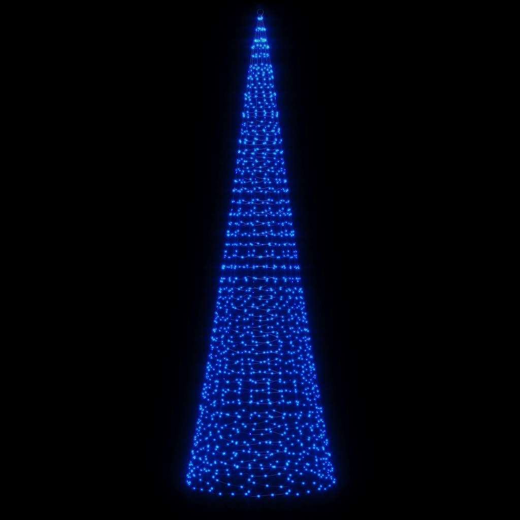kék LED karácsonyfa 1534 LED 500 cm