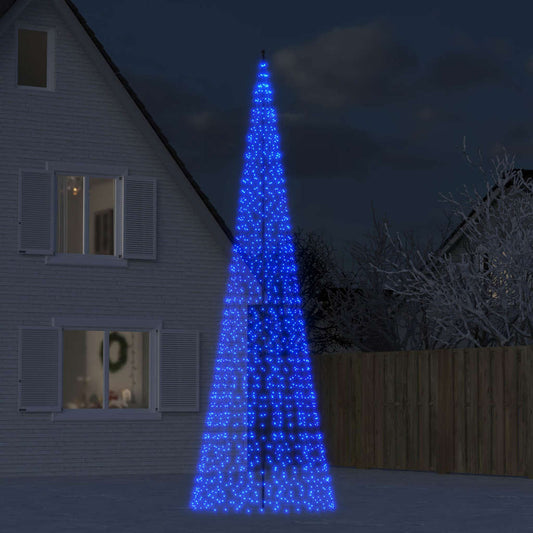kék LED karácsonyfa 1534 LED 500 cm