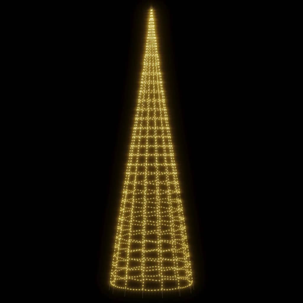 meleg fehér LED karácsonyfa 3000 LED 800 cm