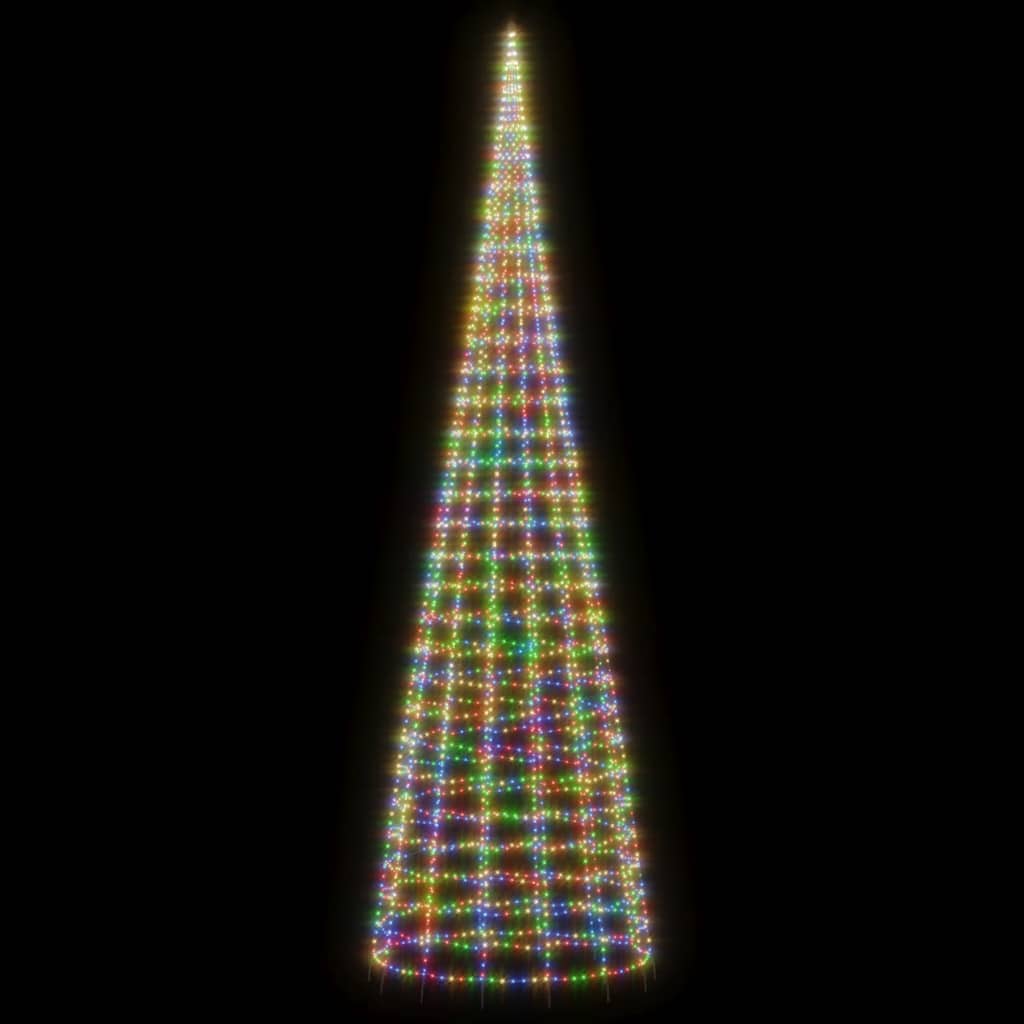 színes LED karácsonyfa 3000 LED 800 cm