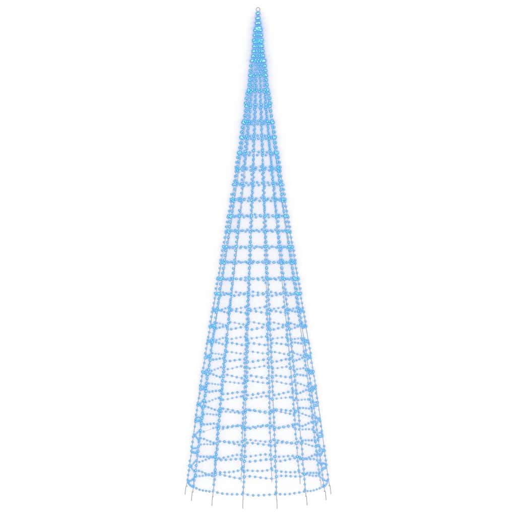 kék LED karácsonyfa 3000 LED 800 cm