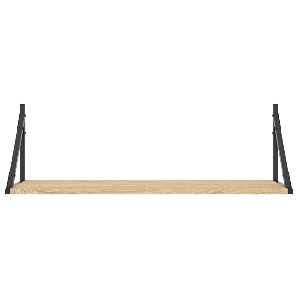 2 db sonoma tölgyfa fali polc 80 x 25 x 25,5 cm