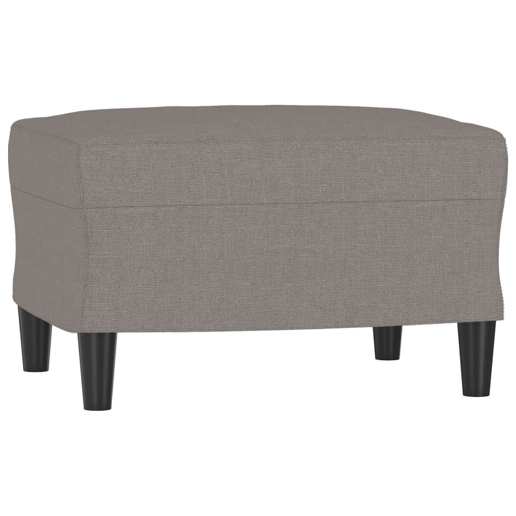 tópszínű szövet kanapéfotel lábtartóval 60 cm