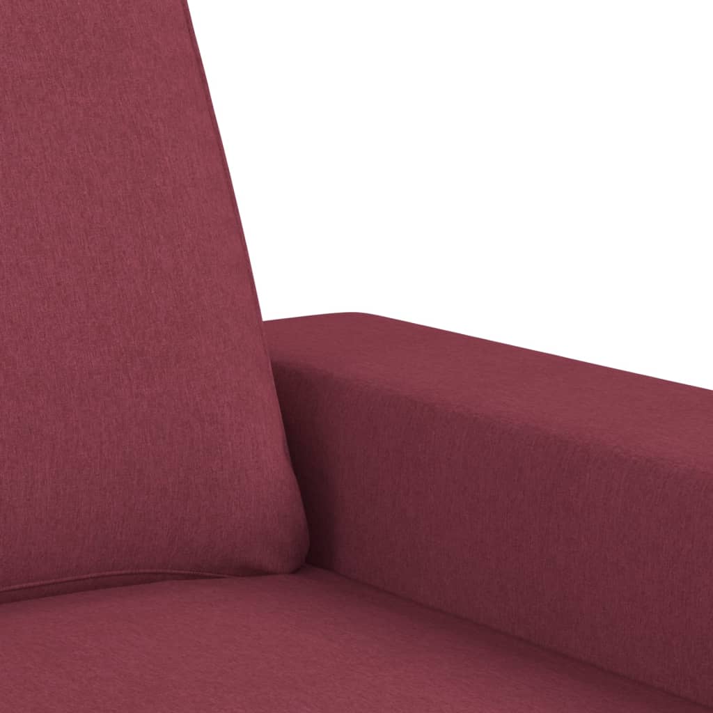 bordó szövet kanapéfotel lábtartóval 60 cm