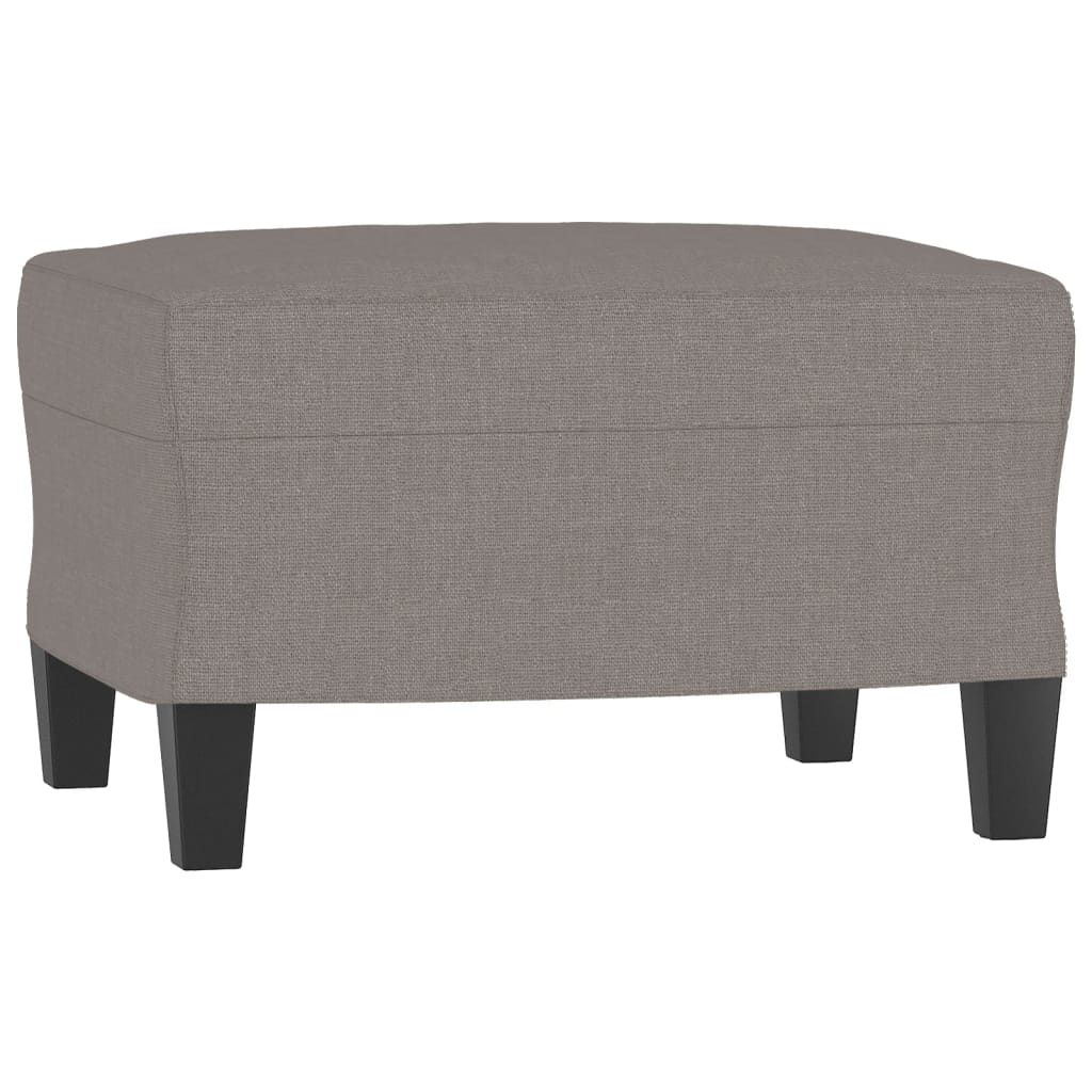 tópszínű szövet kanapéfotel lábtartóval 60 cm