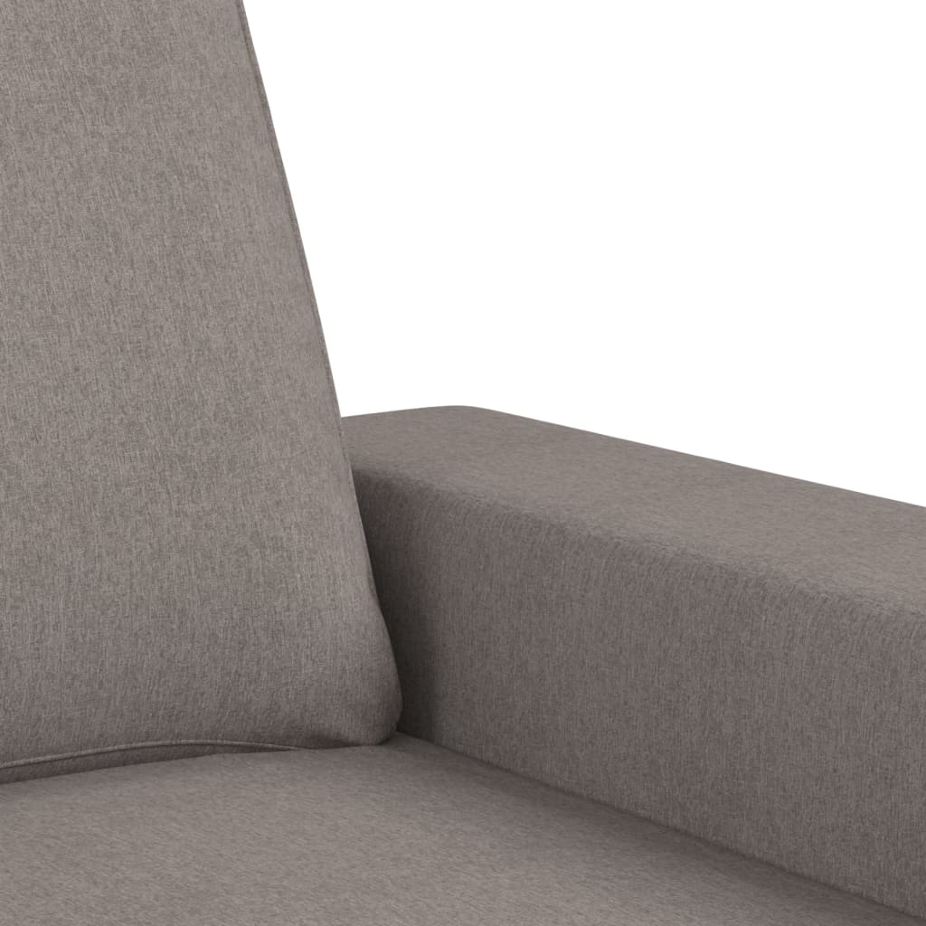 tópszínű szövet kanapéfotel lábtartóval 60 cm