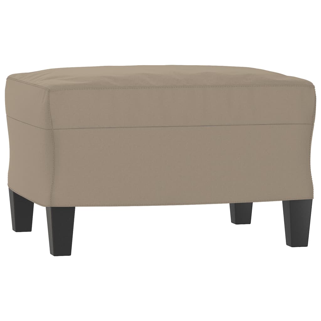 tópszínű mikroszálas szövet kanapéfotel lábtartóval 60 cm