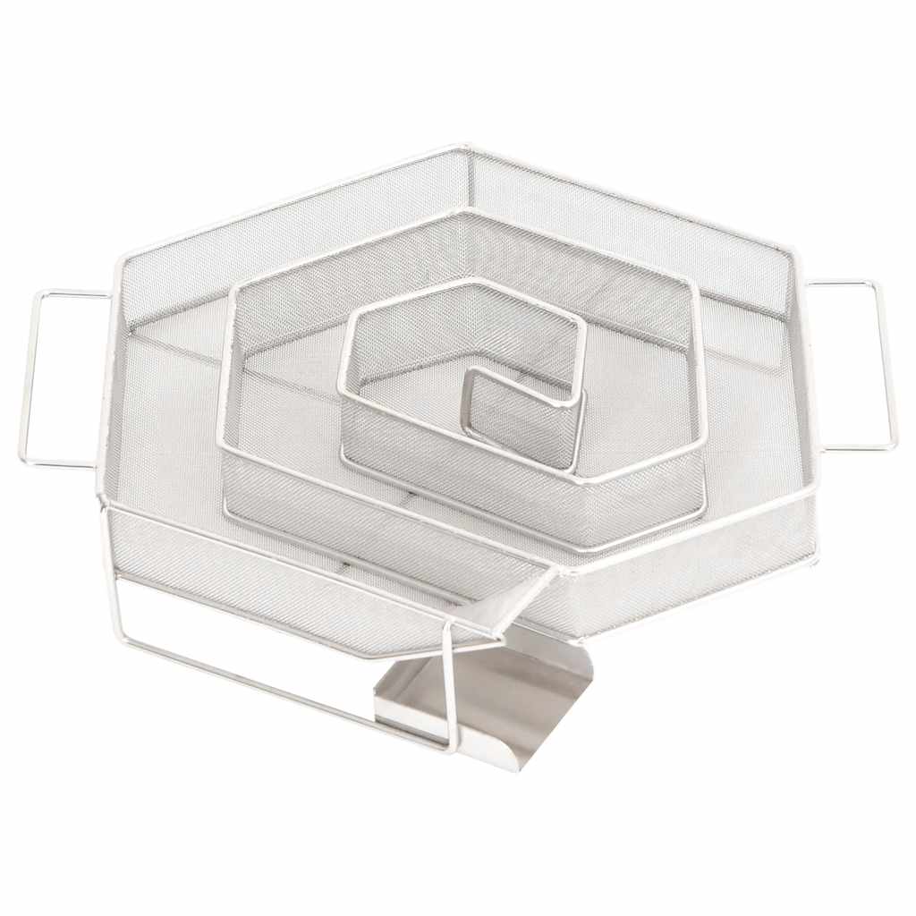 6 oldalas rozsdamentes acél hidegfüst-generátor 22,5 cm
