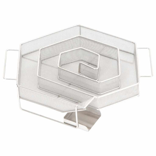 6 oldalas rozsdamentes acél hidegfüst-generátor 22,5 cm
