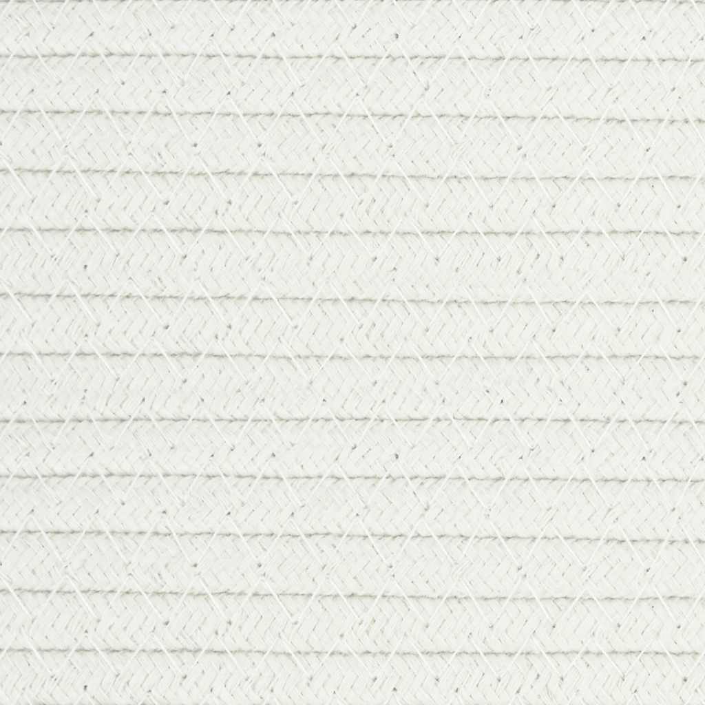 fehér pamut tárolókosár Ø38 x 36 cm