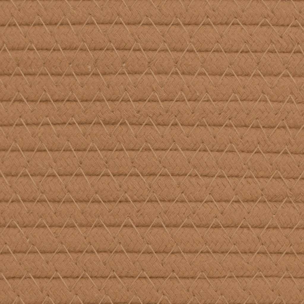 barna pamut tárolókosár Ø40 x 35 cm