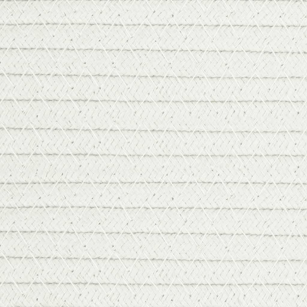 fehér pamut tárolókosár Ø40 x 35 cm