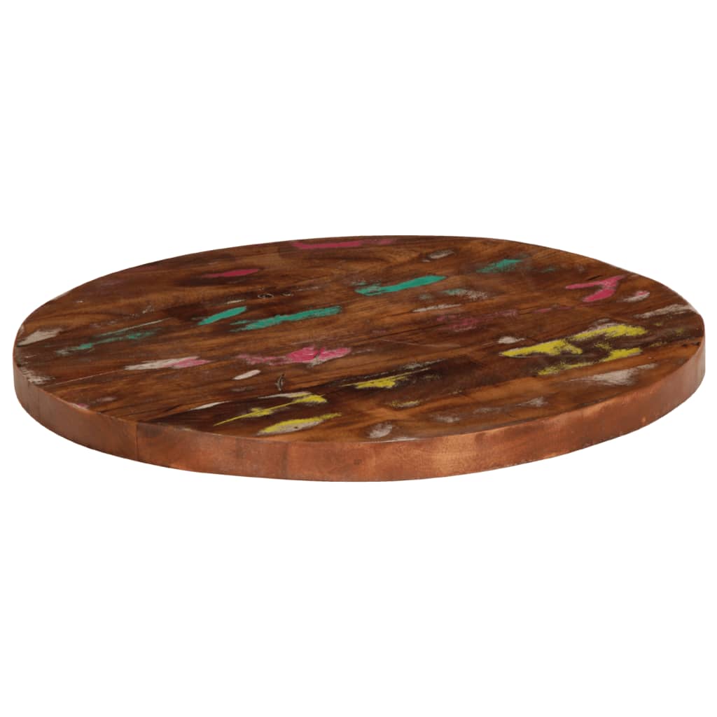 tömör újrahasznosított fa kerek asztallap Ø50 x 3,8 cm