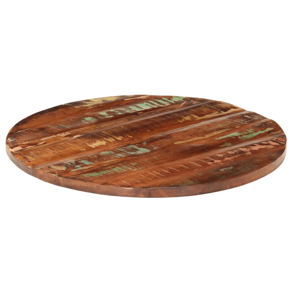 tömör újrahasznosított fa kerek asztallap Ø90 x 2,5 cm