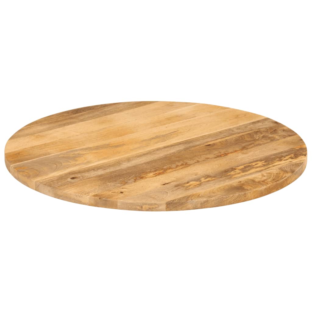 tömör mangófa kerek asztallap Ø80 x 2,5 cm