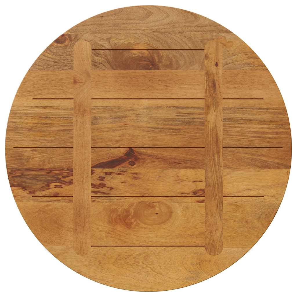 tömör mangófa kerek asztallap Ø70 x 2,5 cm