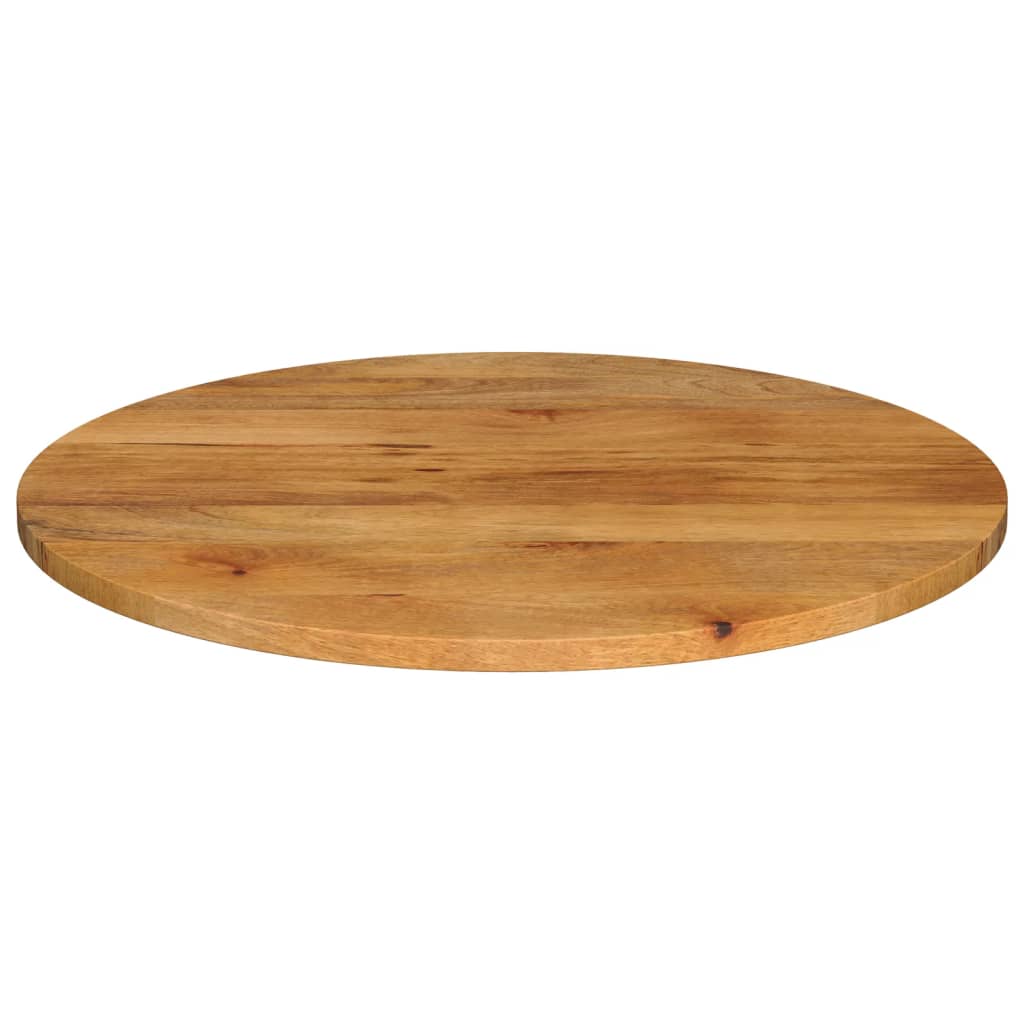 tömör mangófa kerek asztallap Ø90 x 2,5 cm