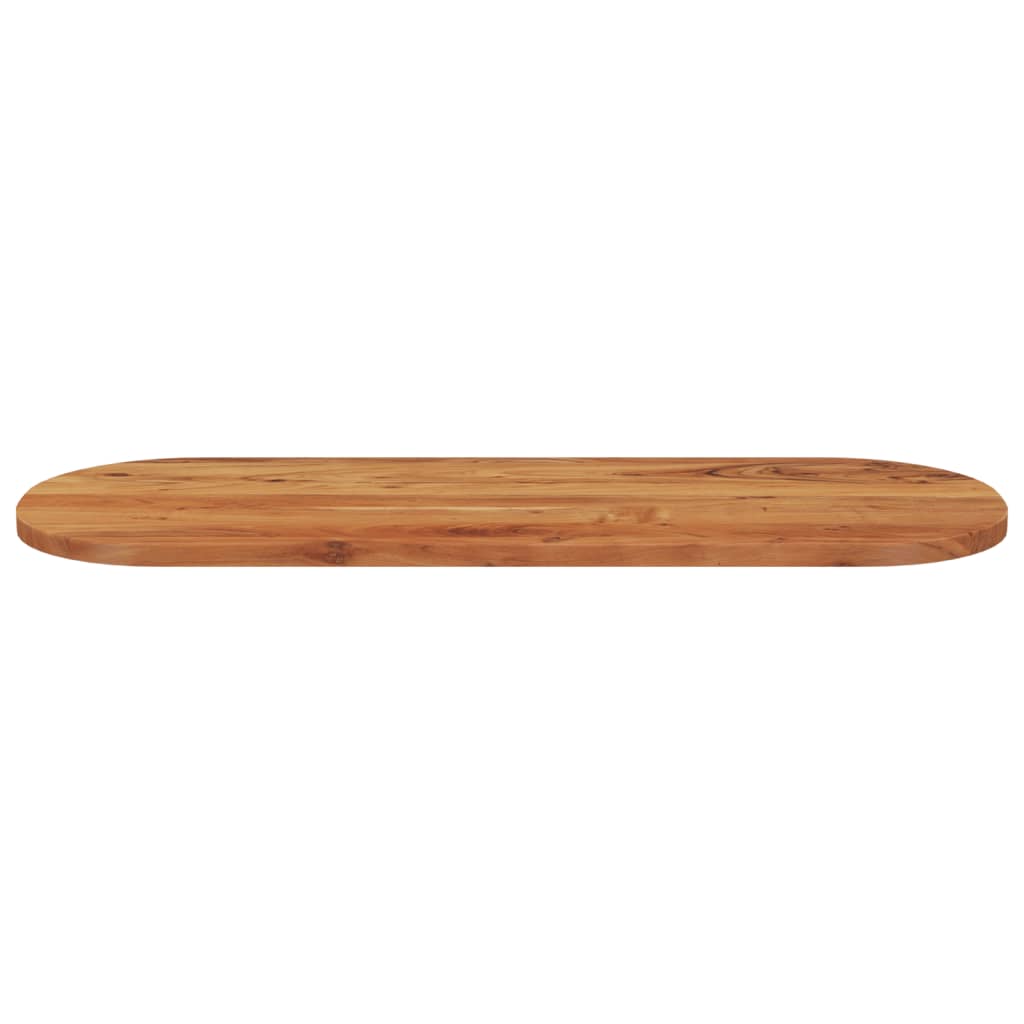 tömör akácfa ovális asztallap 140 x 50 x 2,5 cm