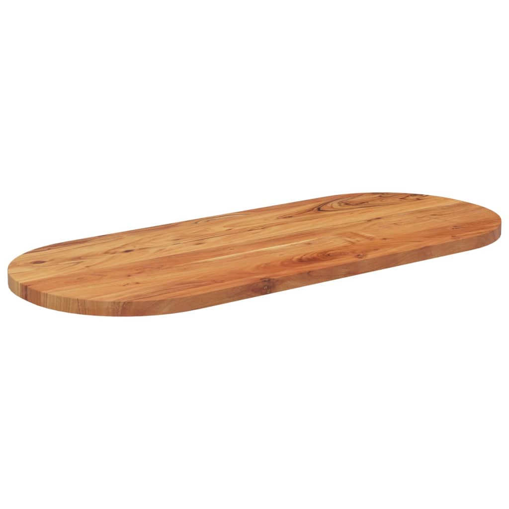 tömör akácfa ovális asztallap 120 x 50 x 3,8 cm