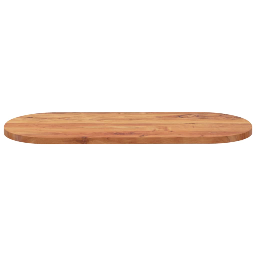 tömör akácfa ovális asztallap 120 x 50 x 3,8 cm