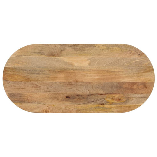 tömör mangófa ovális asztallap 110 x 50 x 2,5 cm