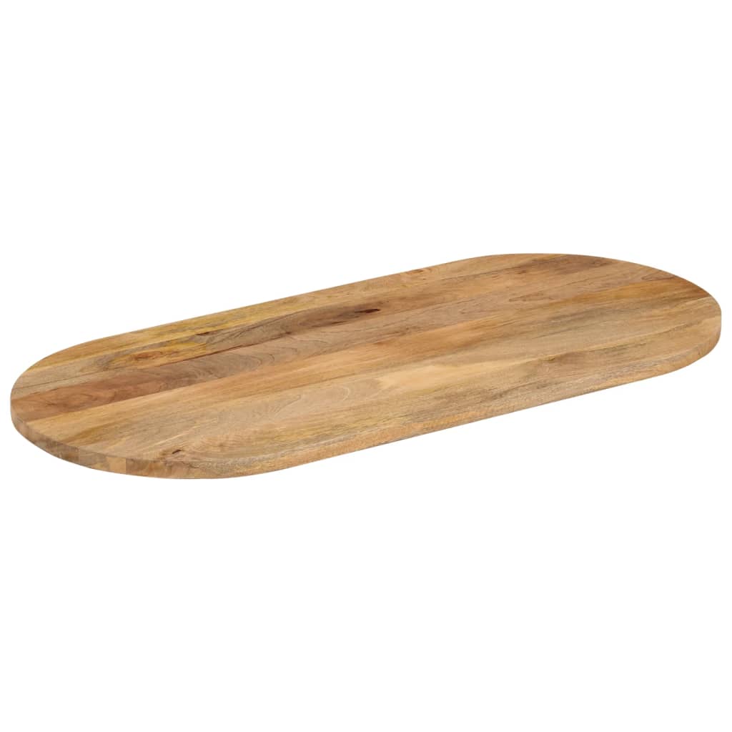 tömör mangófa ovális asztallap 110 x 50 x 2,5 cm
