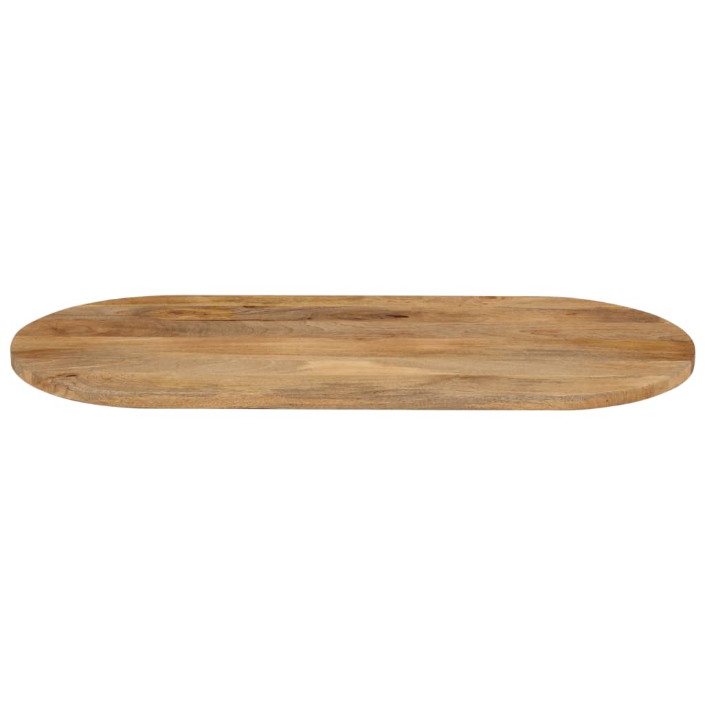 tömör mangófa ovális asztallap 120 x 50 x 2,5 cm